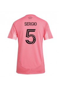 Inter Miami Sergio Busquets #5 Fotballdrakt Hjemme Klær Dame 2025-26 Korte ermer